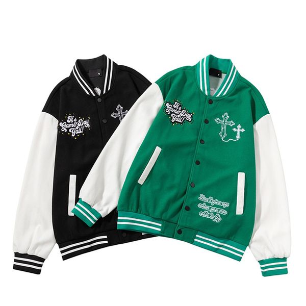 fashion walph lattice baseball uniform jackets for mens letter embroidery long sleeve loose ins high street outerwear coats 3786, Black;brown
fashion walph lattice baseball uniform jackets for mens letter embroidery long sleeve loose ins high street outerwear coats 3786, Black;brown