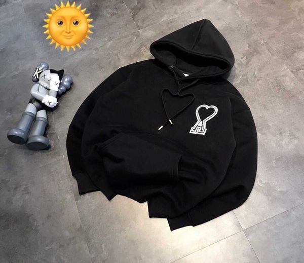 men hoody fashion amri hoodie designer cotton embroidery peach heart plush hooded couple basic sweatshirt casual sweater amii star, Black
men hoody fashion amri hoodie designer cotton embroidery peach heart plush hooded couple basic sweatshirt casual sweater amii star, Black