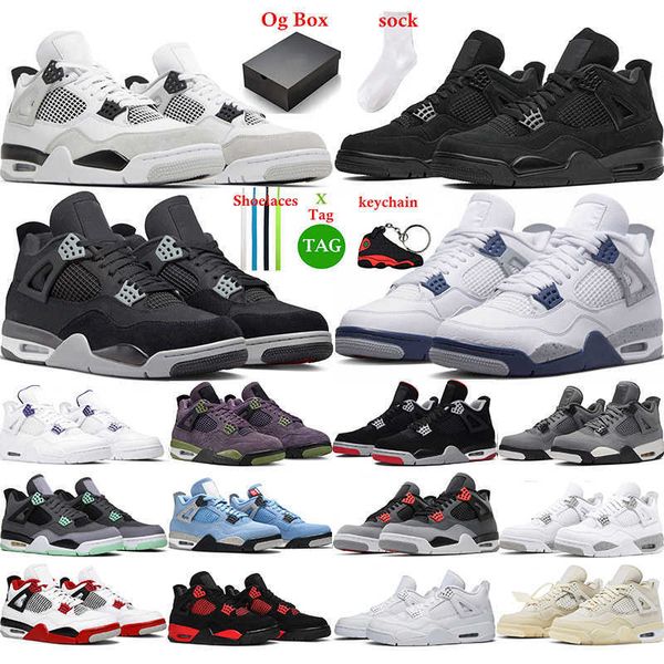with box basketball shoes 4 for men women infrared j4 military black 4s cat fired red thunder white cement pure money purple mens trainer 
with box basketball shoes 4 for men women infrared j4 military black 4s cat fired red thunder white cement pure money purple mens trainer