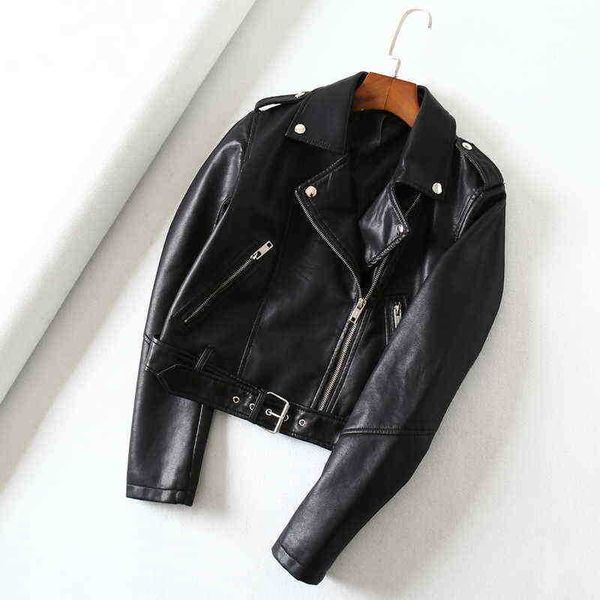 2020 new autumn women faux leather jacket female slim pu moto biker jacket coat ladies biker leather jacket j220727, Black
2020 new autumn women faux leather jacket female slim pu moto biker jacket coat ladies biker leather jacket j220727, Black