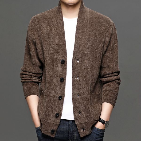 men's sweaters grade luxury men's single breasted sweatercoat 2023 arrivals men casual classic cardigan knitted sweater 221114, White;black
men's sweaters grade luxury men's single breasted sweatercoat 2023 arrivals men casual classic cardigan knitted sweater 221114, White;black