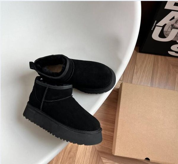 classic mini platform boot designer woman fluffy boots 58540 thick bottom warm fur winter snow booties ankle botas xian, Black
classic mini platform boot designer woman fluffy boots 58540 thick bottom warm fur winter snow booties ankle botas xian, Black