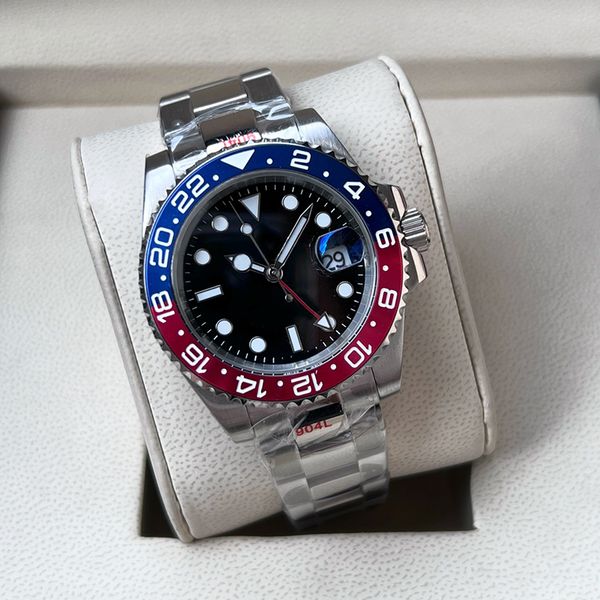 red blue dial designer men's watch movement waterproof luminous 40mm automatic 2813 mechanical 904l stainless steel strap sapphire mirr, Slivery;brown
red blue dial designer men's watch movement waterproof luminous 40mm automatic 2813 mechanical 904l stainless steel strap sapphire mirr, Slivery;brown