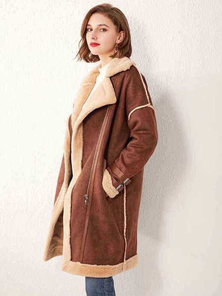 ailegogo autumn winter women faux suede fur long jacket streetwear female moto biker brown jacket lady thick warm outfit j220727, Black
ailegogo autumn winter women faux suede fur long jacket streetwear female moto biker brown jacket lady thick warm outfit j220727, Black