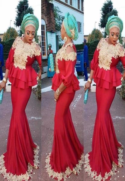ado ebi mermaid evening dresses with 34 long sleeves peplum appliques dark red plus size prom dress african women formal party go6770823, Black;red
ado ebi mermaid evening dresses with 34 long sleeves peplum appliques dark red plus size prom dress african women formal party go6770823, Black;red