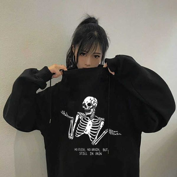 men's hoodies sweatshirts new harajuku hooded sweatshirt retro skeleton print women hoodies autumn winter long sleeve sweatshirt street, Black
men's hoodies sweatshirts new harajuku hooded sweatshirt retro skeleton print women hoodies autumn winter long sleeve sweatshirt street, Black