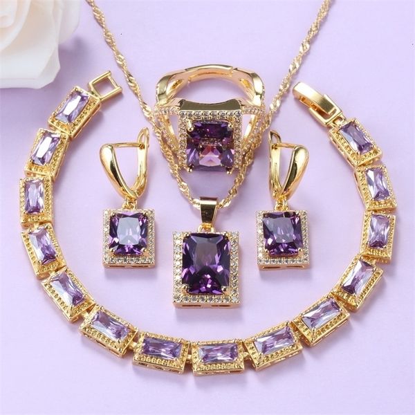 wedding jewelry sets mexican goldcolor romantic bridal accessories purple crystal necklaceand earrings bracelet 221115, Slivery;golden
wedding jewelry sets mexican goldcolor romantic bridal accessories purple crystal necklaceand earrings bracelet 221115, Slivery;golden