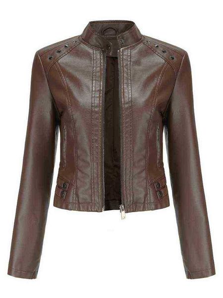pu leather jacket for women 2022 spring autumn fashion motorcycle biker casual streetwear jacket female slim black leather jackets j220727
pu leather jacket for women 2022 spring autumn fashion motorcycle biker casual streetwear jacket female slim black leather jackets j220727
