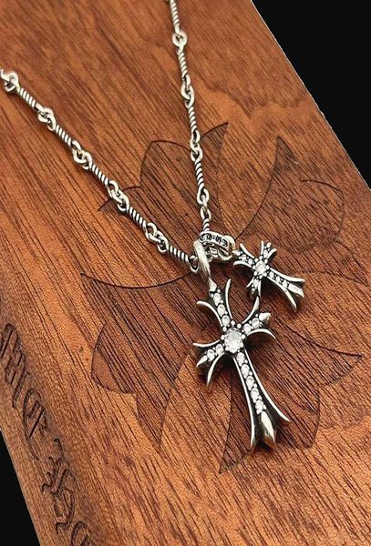original design chrome necklace fashion brand antique men women inlaid double crosses size designer hearts ch gift pendants muaj9714144, Silver
original design chrome necklace fashion brand antique men women inlaid double crosses size designer hearts ch gift pendants muaj9714144, Silver