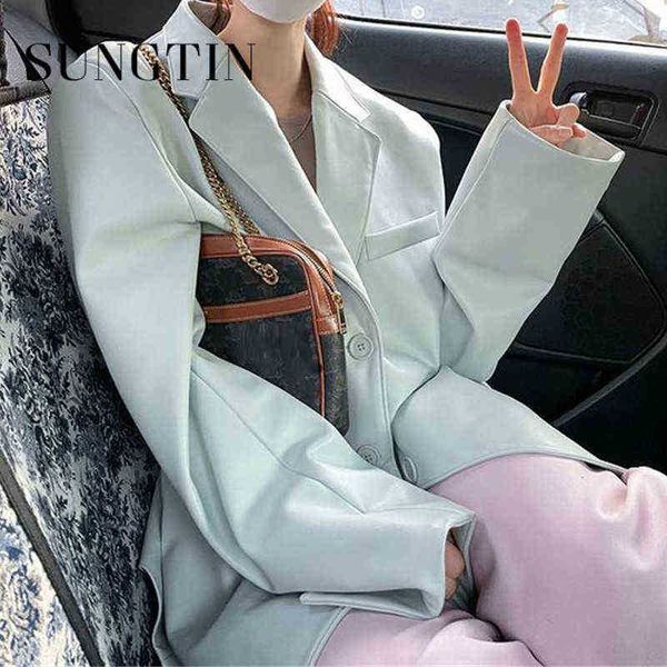 sungtin new office lady oversize leather jackets blazer women spring autumn casual faux leather jackets female autumn elegant j220727, Black
sungtin new office lady oversize leather jackets blazer women spring autumn casual faux leather jackets female autumn elegant j220727, Black