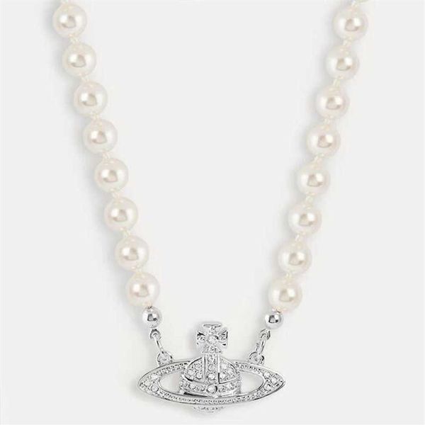 fashion designer vivian west queen pearl saturn full diamond necklace classic women's jewelry versatile clavicle lobster clasp cha205j, Silver
fashion designer vivian west queen pearl saturn full diamond necklace classic women's jewelry versatile clavicle lobster clasp cha205j, Silver