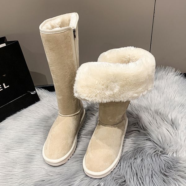 boots fleece fashion kneelength winter large size women's thick bottom wedge heel nonslip warm riding snow 221114, Black
boots fleece fashion kneelength winter large size women's thick bottom wedge heel nonslip warm riding snow 221114, Black