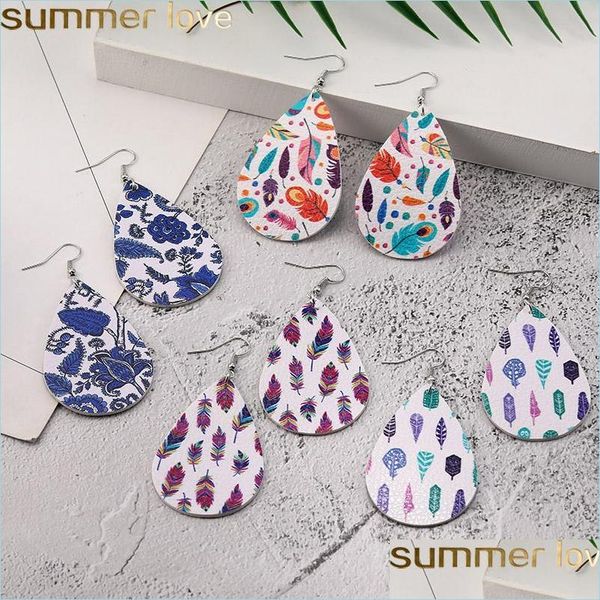charm fashion feather print leather earrings for women double side dangle drop oval waterdrop faux ear party wedding delivery jewelry dh59z, Golden
charm fashion feather print leather earrings for women double side dangle drop oval waterdrop faux ear party wedding delivery jewelry dh59z, Golden