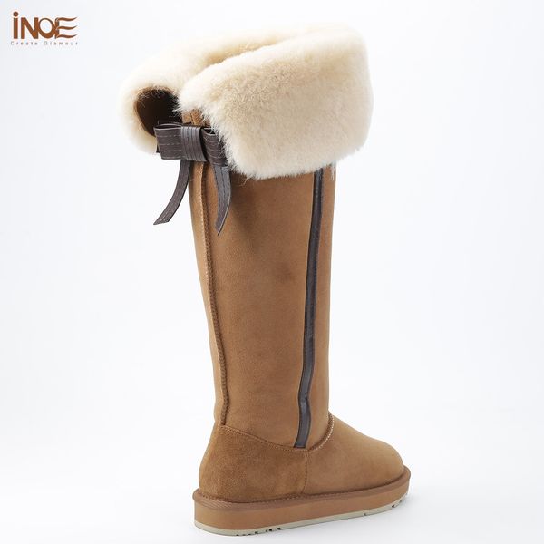 boots inoe fashion sheepskin suede leather natural sheep wool fur lined women long casual winter snow high warm shoes 221115, Black
boots inoe fashion sheepskin suede leather natural sheep wool fur lined women long casual winter snow high warm shoes 221115, Black