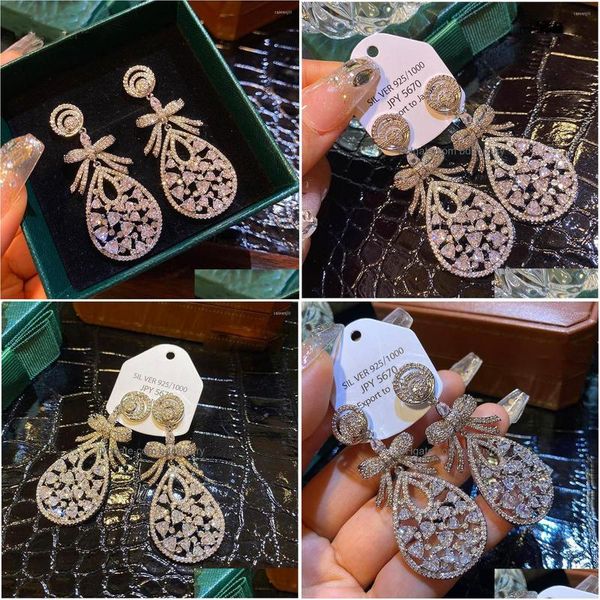 dangle chandelier dangle earrings luxury simple hollow bow water drop diamond for women highend dress wedding advanced accessories dhhlg, Silver
dangle chandelier dangle earrings luxury simple hollow bow water drop diamond for women highend dress wedding advanced accessories dhhlg, Silver
