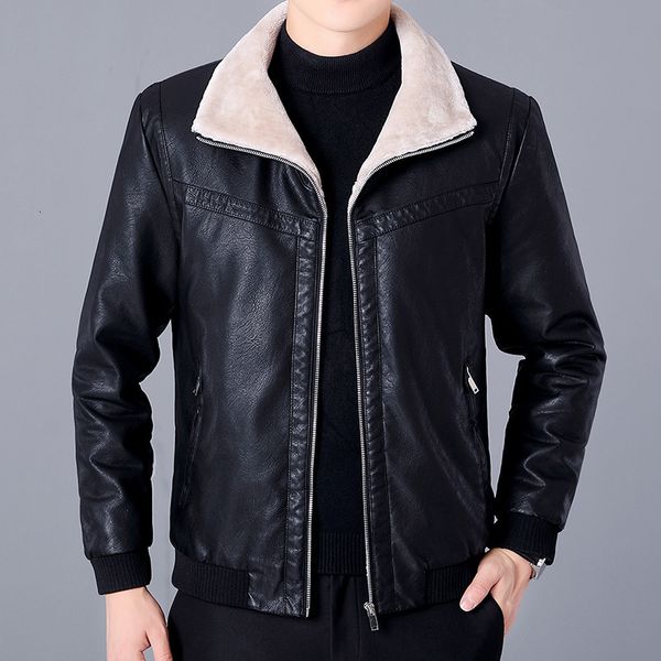 men's fur faux fur winstand arrived men's pu leather jacket male korean version trendy casual coats allmatch plus velvet thick lea, Black
men's fur faux fur winstand arrived men's pu leather jacket male korean version trendy casual coats allmatch plus velvet thick lea, Black