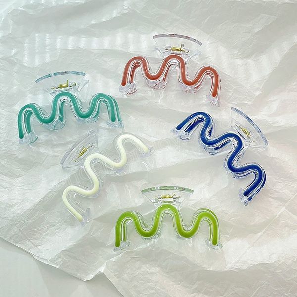 transparent hair claw barrettes acrylic w-shaped clamps the back of the head clips ponytail clip headdress hairpin, Golden;silver
transparent hair claw barrettes acrylic w-shaped clamps the back of the head clips ponytail clip headdress hairpin, Golden;silver