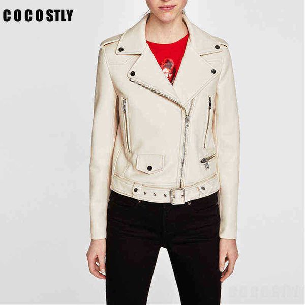 2022 new women autumn faux leather jackets female lady matte motorcycle jacket biker jacket white outfit trf chaqueta mujer j220727, Black
2022 new women autumn faux leather jackets female lady matte motorcycle jacket biker jacket white outfit trf chaqueta mujer j220727, Black
