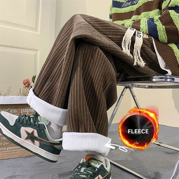 mens pants privathinker black gray fleece casual corduroy thicken man straight oversized wide leg cargo trousers 221115
mens pants privathinker black gray fleece casual corduroy thicken man straight oversized wide leg cargo trousers 221115