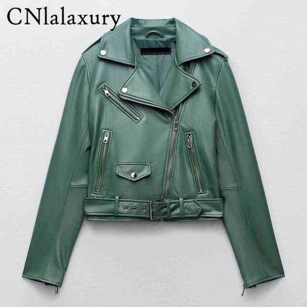 2022new spring autumn soft faux leather short jacket with belt women lapel pu leather jacket black zipper moto biker rut j220727
2022new spring autumn soft faux leather short jacket with belt women lapel pu leather jacket black zipper moto biker rut j220727