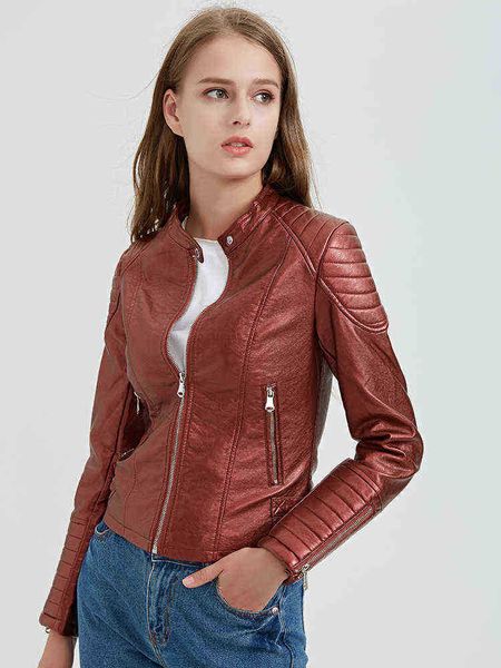ailegogo streetwear female spring pu leather short jacket moto biker women faux leather slim fit zipper jacket ladies outfit j220727, Black
ailegogo streetwear female spring pu leather short jacket moto biker women faux leather slim fit zipper jacket ladies outfit j220727, Black