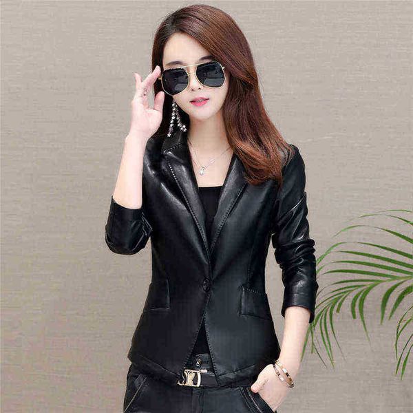 autumn women pu leather jacket girl short jacket female black punk bomber faux leather outfit spring blazer sinngle buton j220727
autumn women pu leather jacket girl short jacket female black punk bomber faux leather outfit spring blazer sinngle buton j220727