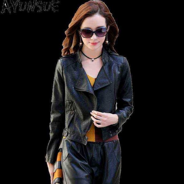 ayunsue genuine leather jacket women slim short cotton clothes for 5xl spring autumn motorcycle jackets jaqueta feminina sqq02 j220727, Black
ayunsue genuine leather jacket women slim short cotton clothes for 5xl spring autumn motorcycle jackets jaqueta feminina sqq02 j220727, Black