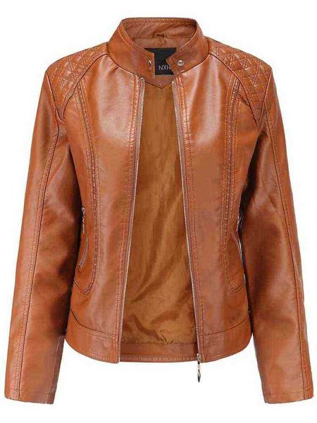 autumn women faux leather jacket 2022 ladies solid with belt zipper biker jacket female pu streetwear oversized casual outfit j220727, Black
autumn women faux leather jacket 2022 ladies solid with belt zipper biker jacket female pu streetwear oversized casual outfit j220727, Black