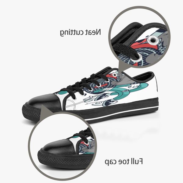 men women diy custom shoes low canvas skateboard sneakers triple black customization uv printing sports sneakers xuebi 175-3
men women diy custom shoes low canvas skateboard sneakers triple black customization uv printing sports sneakers xuebi 175-3