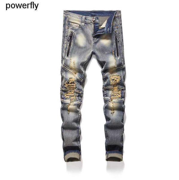 men's jeans fashion men amirs designer elastic large size fashion youth fashion men's jeans men's pants, Blue
men's jeans fashion men amirs designer elastic large size fashion youth fashion men's jeans men's pants, Blue