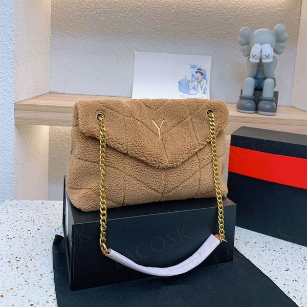 fashions lamb wool handbags for womens winter chain shoulder bag crossbody gold letter fur totes with box
fashions lamb wool handbags for womens winter chain shoulder bag crossbody gold letter fur totes with box