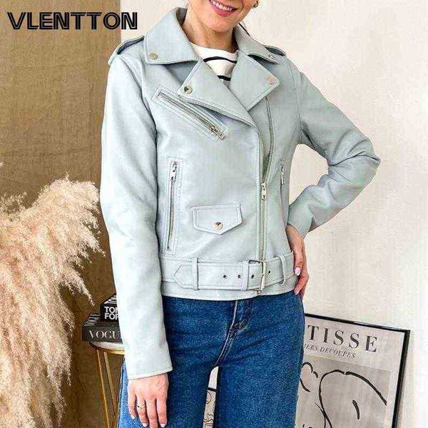 2022 spring autumn women fashion blue black faux leather jacket solid zipper with belt biker jacket female casual outfit ladies j220727
2022 spring autumn women fashion blue black faux leather jacket solid zipper with belt biker jacket female casual outfit ladies j220727