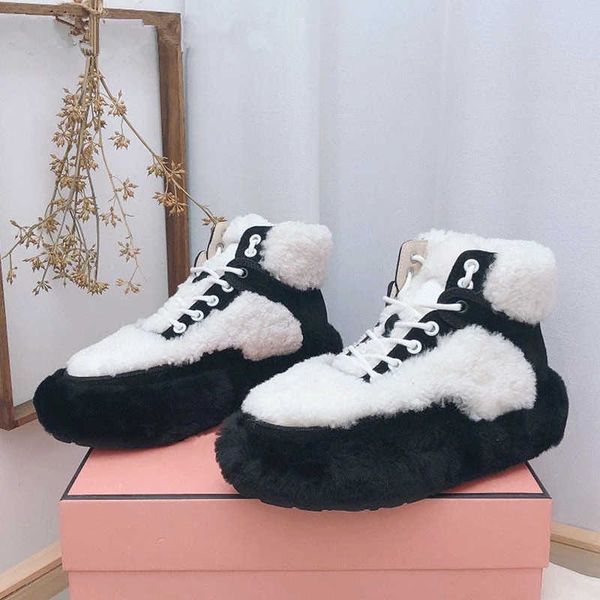dress ankle boots wool boot shoes winter fur elegant temperament woman round toe lace up runway snow thick sole women high-end quality, Black
dress ankle boots wool boot shoes winter fur elegant temperament woman round toe lace up runway snow thick sole women high-end quality, Black