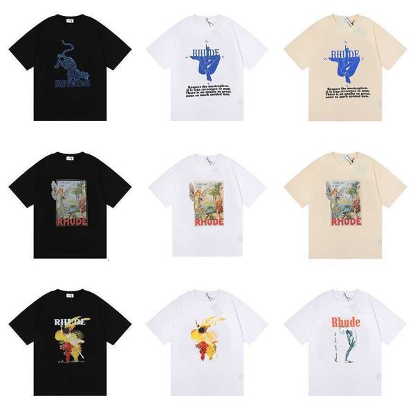 2022 america tide brand rhude printed t shirt men women washed do old round neck treetwear t-shirts spring summer high street style quality, White;black
2022 america tide brand rhude printed t shirt men women washed do old round neck treetwear t-shirts spring summer high street style quality, White;black