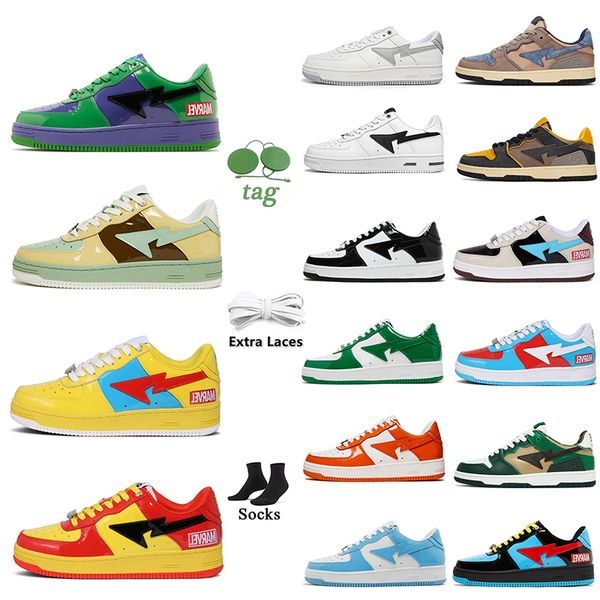 2023 quality sk8 low running shoes fashion designer bapestas women mens abc camo green grey black yellow patent leather black sports sneaker
2023 quality sk8 low running shoes fashion designer bapestas women mens abc camo green grey black yellow patent leather black sports sneaker