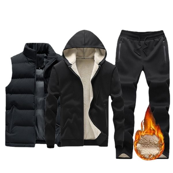 mens tracksuits male winter warm outerwear fleece men set fashion brand tracksuit lined thick hooded sweatshirt pants sportswear 3pcs sets 2, Gray
mens tracksuits male winter warm outerwear fleece men set fashion brand tracksuit lined thick hooded sweatshirt pants sportswear 3pcs sets 2, Gray