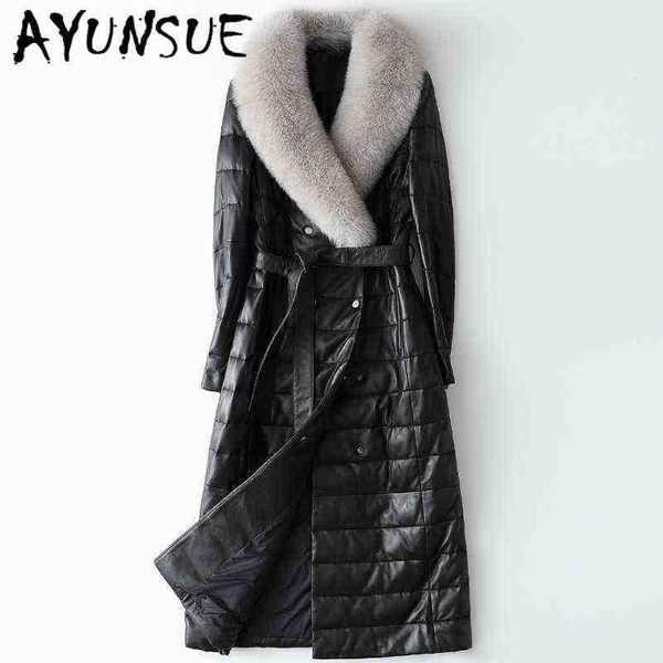 ayunsue 100 real sheepskin coat women 2020 winter genuine leather coat women down jackets natural fox fur collar jackets 5058 j220727, Black
ayunsue 100 real sheepskin coat women 2020 winter genuine leather coat women down jackets natural fox fur collar jackets 5058 j220727, Black