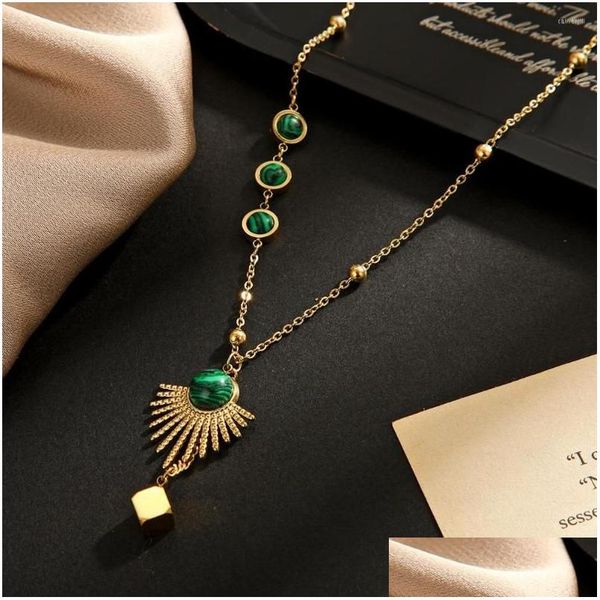 pendant necklaces pendant necklaces aneebayh stainless steel green stone beads chain for women fashion metal texture trendy jewelry dhztu, Silver
pendant necklaces pendant necklaces aneebayh stainless steel green stone beads chain for women fashion metal texture trendy jewelry dhztu, Silver