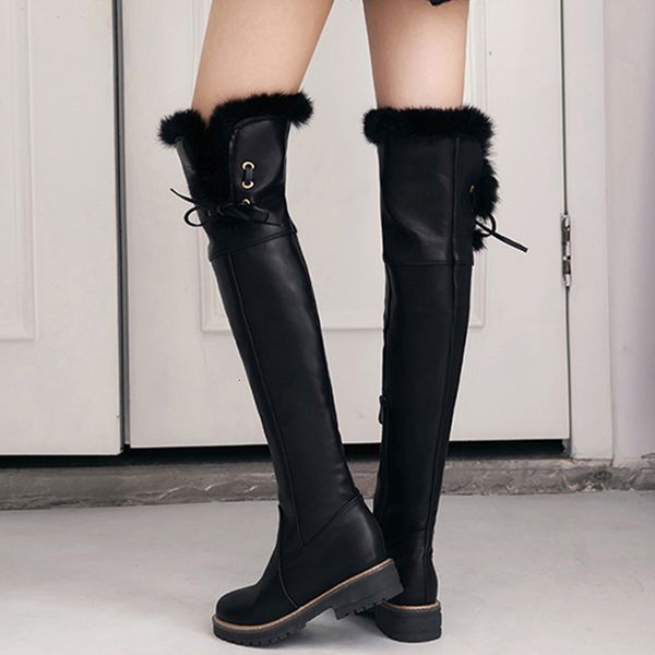 boots high snow woman shoes waterproof pu leather over the knee female fashion fur warm plush winter long boot ladies gray 221115, Black
boots high snow woman shoes waterproof pu leather over the knee female fashion fur warm plush winter long boot ladies gray 221115, Black