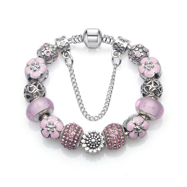 fashion five petals flower style charm bracelets 925 sterling silver murano glass european charm beads fits bracelets pink daisy flower dang, Golden;silver
fashion five petals flower style charm bracelets 925 sterling silver murano glass european charm beads fits bracelets pink daisy flower dang, Golden;silver