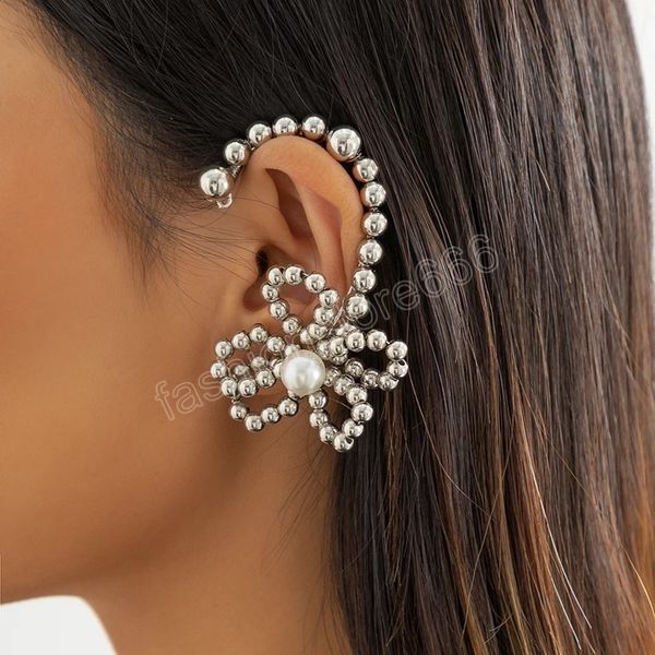 elegant left ear silver color plastic bead no piercing clip earrings for women c shape ear cuff earring trendy jewelry
elegant left ear silver color plastic bead no piercing clip earrings for women c shape ear cuff earring trendy jewelry