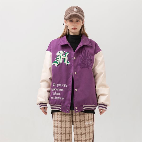 couple clothes splicing baseball jacket couples color blocking high street autumn winter warm coats fashion cotton jacket my97, Black;brown
couple clothes splicing baseball jacket couples color blocking high street autumn winter warm coats fashion cotton jacket my97, Black;brown