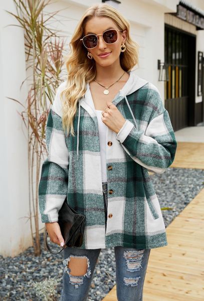 womens autumn and winter new cross-border european and american ladies plaid coat hooded casual loose sweatshirts, Black
womens autumn and winter new cross-border european and american ladies plaid coat hooded casual loose sweatshirts, Black