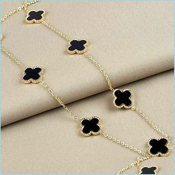 pendant necklaces pendant simple gold plated stainls steel clover necklace hypoallergenic black enamel jewelry for women luxury drop dhwbj, Silver
pendant necklaces pendant simple gold plated stainls steel clover necklace hypoallergenic black enamel jewelry for women luxury drop dhwbj, Silver