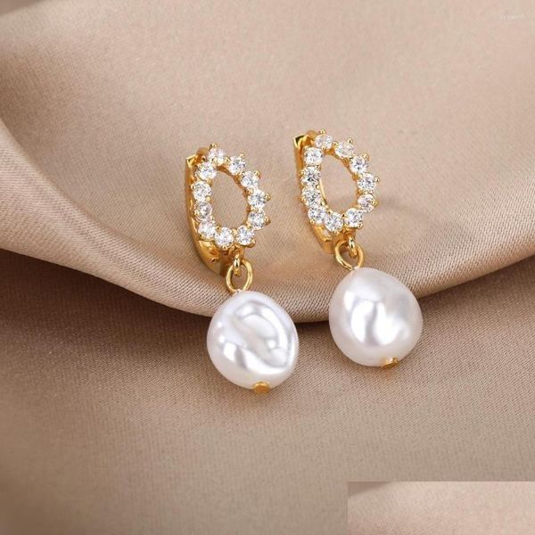 dangle chandelier dangle earrings zircon pearl for women stainless steel water droplet ring drop earring wedding party jewelry bij dhogm, Silver
dangle chandelier dangle earrings zircon pearl for women stainless steel water droplet ring drop earring wedding party jewelry bij dhogm, Silver