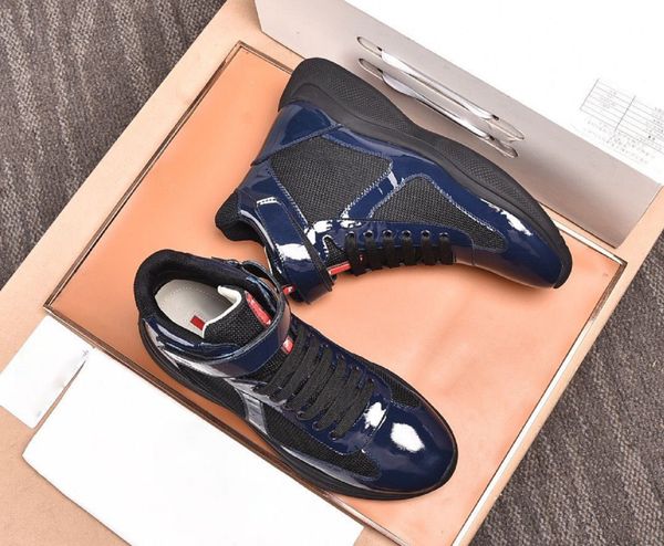 perfect americas cup high-sneakers shoes men casual walking rubber sole men's sports mesh fabric patent leather outdoor trainers with b, Black
perfect americas cup high-sneakers shoes men casual walking rubber sole men's sports mesh fabric patent leather outdoor trainers with b, Black