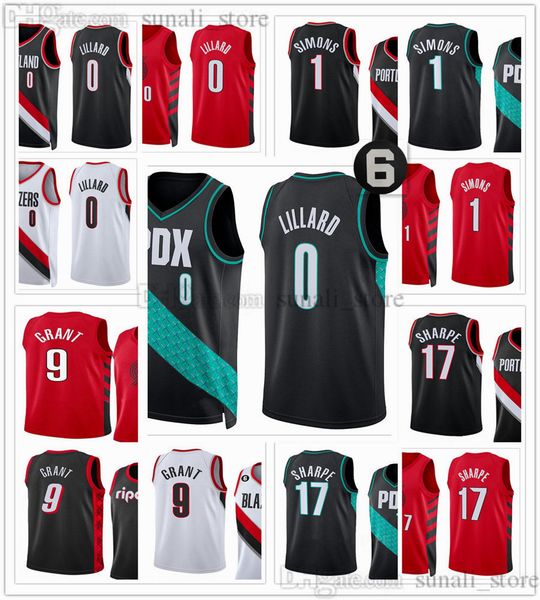 2022-23 city black 0 basketball damian lillard jerseys jerami grant 9 anfernee simons 1 shaedon sharpe 17 statement red white mens women you, Black;red
2022-23 city black 0 basketball damian lillard jerseys jerami grant 9 anfernee simons 1 shaedon sharpe 17 statement red white mens women you, Black;red