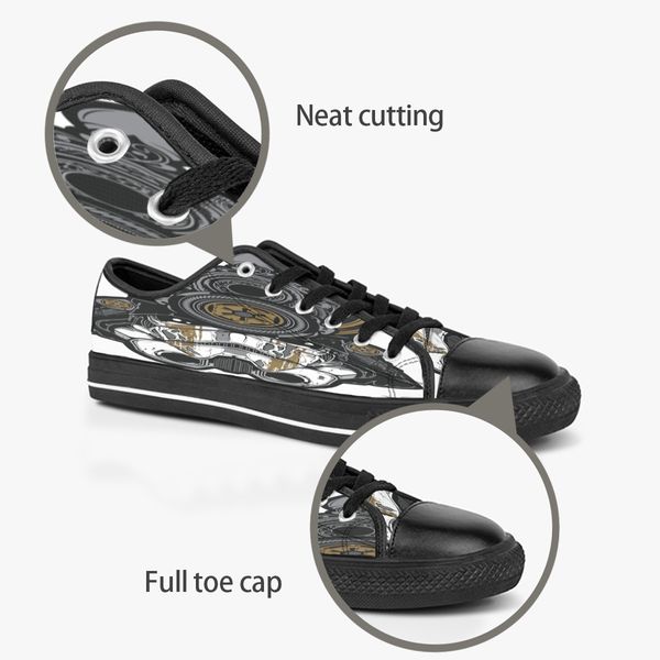 custom shoes classic canvas low cut skateboard casual triple black accept customization uv printing low mens womens sports sneakers breathab
custom shoes classic canvas low cut skateboard casual triple black accept customization uv printing low mens womens sports sneakers breathab