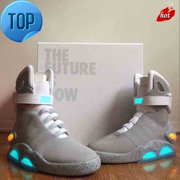 2022 release authentic air mag back to the future fashion sneakers mens women sports shoes led lighting outdoor trainers with original box, Black
2022 release authentic air mag back to the future fashion sneakers mens women sports shoes led lighting outdoor trainers with original box, Black