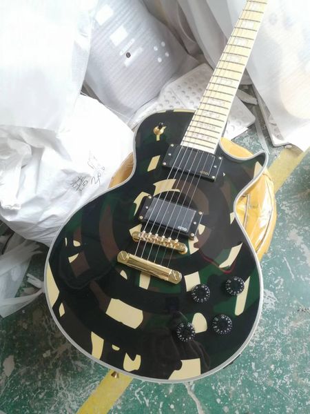 zakk wylde les camo bullseye signature electric guitar green/ black golden hardware maple fingerboard
zakk wylde les camo bullseye signature electric guitar green/ black golden hardware maple fingerboard